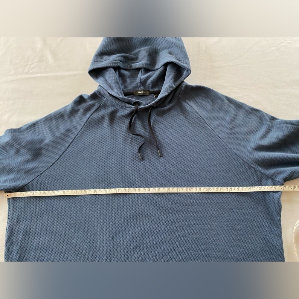 Theory Hoodie in Organic Cotton Thermal. XXL - Picture 8 of 12